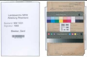 Entnazifizierung Gerd Bleeker , geb. 05.06.1874 (Regierungsrat)