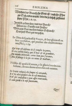 [XXVIII. Largus Corpori, Parcus Animæ.]