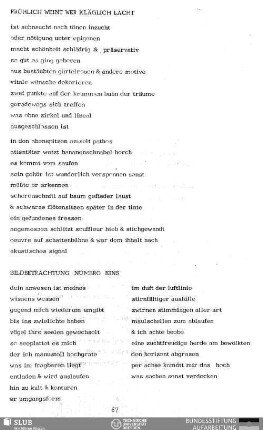 Fröhlich weint wer täglich lacht