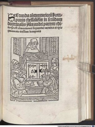 Secunda Commentariorum in secundam doctrinalis Alexandri partem Editio