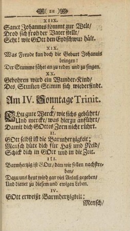 Am IV. Sonntage Trinit.