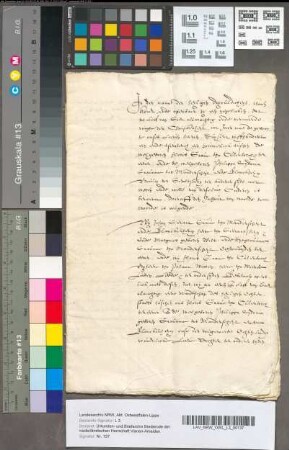 Huwelijksvoorwaarden van Floris, Grave te Culemborg, en Filippa Sidonia, Gravinne van Manderscheid en Blankheim, 17 Juli 1571. Gelijktijdig afschrift.