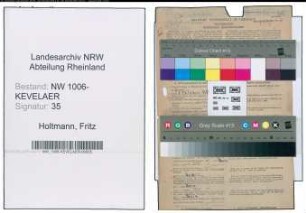 Entnazifizierung Fritz Holtmann , geb. 06.06.1897 (Amtsinspektor)
