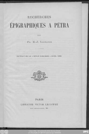 Recherches épigraphiques à Pétra