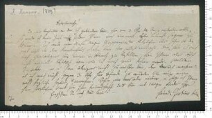 Brief von Justinus Kerner an Adelbert von Chamisso