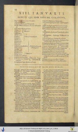 XIII. Ianuarii.