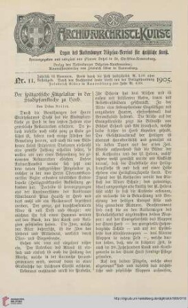 23: Der spätgotische Flügelaltar in der Stadtkirche zu Horb
