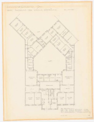 Wohnhaus Hardenbergstraße 9a, Berlin-Charlottenburg Umbau: Grundriss 1:100