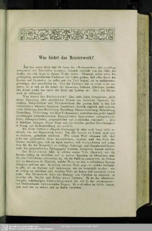 Was bietet das Meisterwerk?
