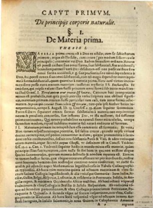 Theses Ex Physica Sacra De Corpore Naturali Universim