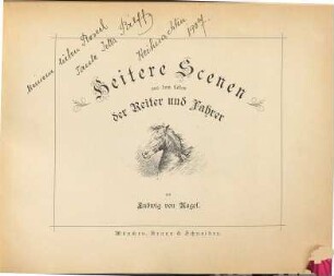 Heitere Scenen aus dem Leben der Reiter und Fahrer