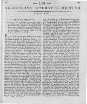Otto, F.: Lehrbuch der russischen Literatur. Leipzig, Riga: Frantz 1837