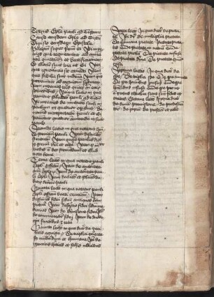 Excerpta de lectura fratris Johannes de Hesdinio super epistolam sancti Pauli apostoli ad Titum - Staatliche Bibliothek Ansbach Ms. lat. 59