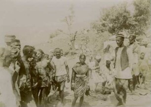 Marktszene aus der Nähe von Bombay