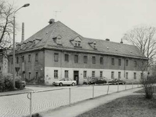 Freiberg (Sachsen), Fabrikgebäude, Am Mühlgraben, Ecke Meißner Ring, Eckansicht