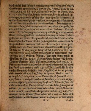 De iurisdictione territoriali statuum imperii sublimi, disp.