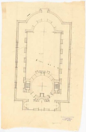 Kirchenartiges Gebäude: Grundriss