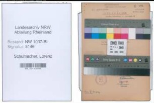 Entnazifizierung Lorenz Schumacher , geb. 28.12.1903 (Stadtinspektor)
