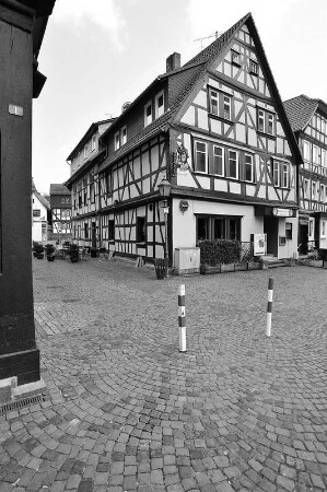 Gasthaus zur Krone (Fachwerkhaus); Schotten, Kirchstraße 2