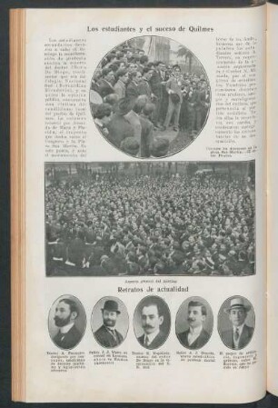 Los estudiantes y el suceso de Quilmes