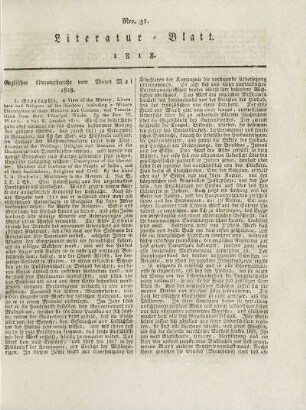 31, 1818: Heft