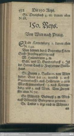 150. Reys. Von Wien nach Praag