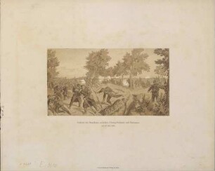 "Gefecht bei Hundheim zwischen Coburg-Gothaern und Badensern am 23. Juli 1866."