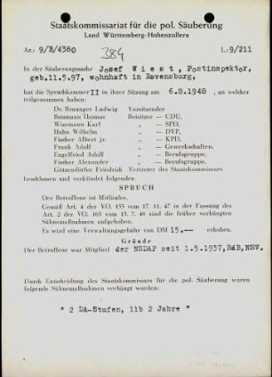 Wiest, Josef