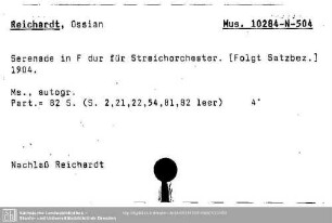 Reichardt, Ossian