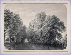 Am Kanal im Großen Garten in Dresden (später Carolateich?)