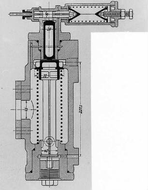 Selbsttätige Umschaltvorrichtung für Kompressoren von Balcke : Technikgeschichte | Industrie und Technik | Gebläse (Luftpumpen, Ventilatoren)