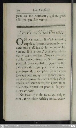 Les Vices & les Vertus