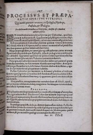 Processus Et Praeparatio Spiritus Vitrioli