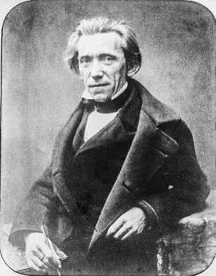 Adrian Ludwig Richter : Portrait Adrian Ludwig Richter (1803-1884). Reproduktion nach einer Photographie, um 1850/1860