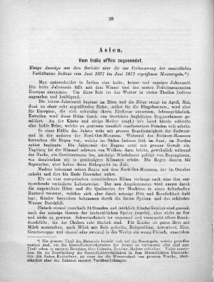 Asien. Vom India office zugesendet.