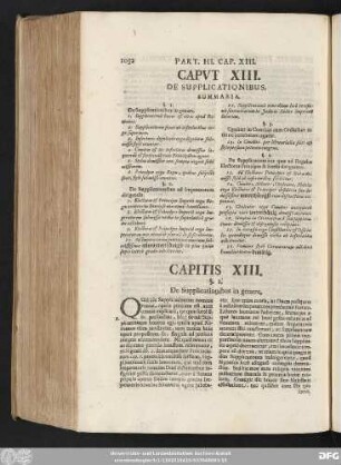 Caput XIII. De Supplicationibus.