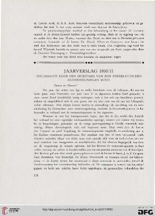 Jaarsverlag 1910/11