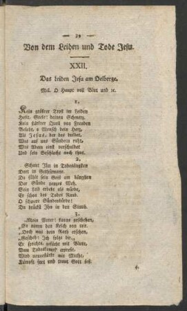 Von dem Leiden und Tode Jesu.