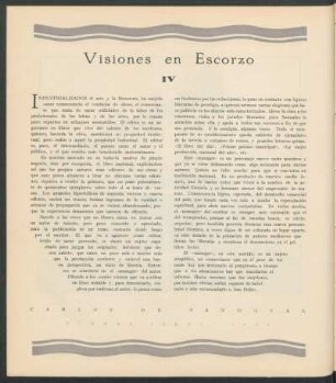 Visiones en Escorzo