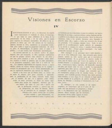 Visiones en Escorzo