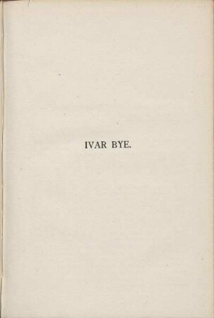 Ivar Bye.