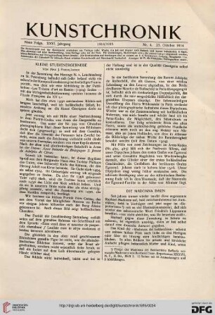 Heft 4 (23. Oktober 1914)
