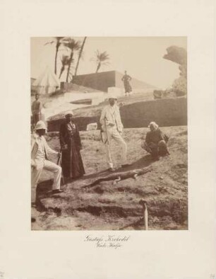 Kronprinz Gustav V. von Schweden in Wadi Halfa in Ägypten