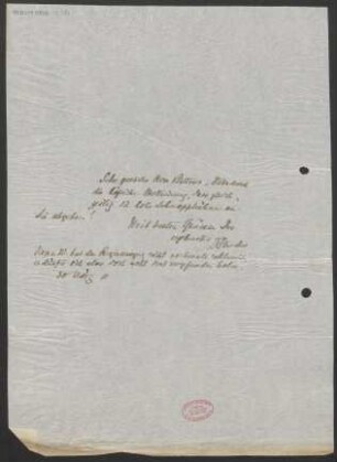 Brief an Julius Bittner : 30.03.1911
