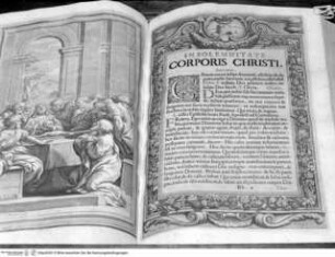 Missale Romanum di Alessandro VII 1662, Dekoration zu "In solemnitate Corporis Christi" (S.291)
