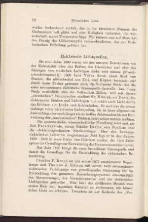 Elektrische Lichtquellen.