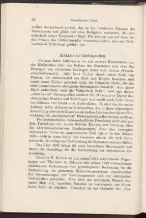 Elektrische Lichtquellen.