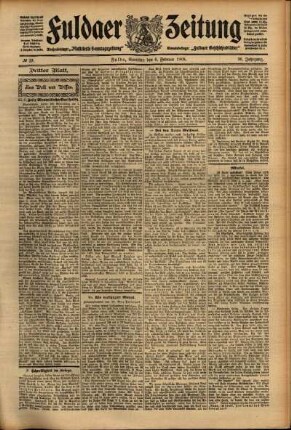 Dritte Ausgabe vom Samstag, den 06. Februar 1909.
