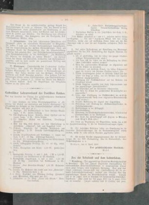 Katholischer Lehrerverband des Deutschen Reiches : aus dem Protokoll der Sitzung des geschäftsführenden Ausschusses am 20. März 1909