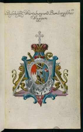 33, Wappen des Bischofs zu Bamberg und Würzburg